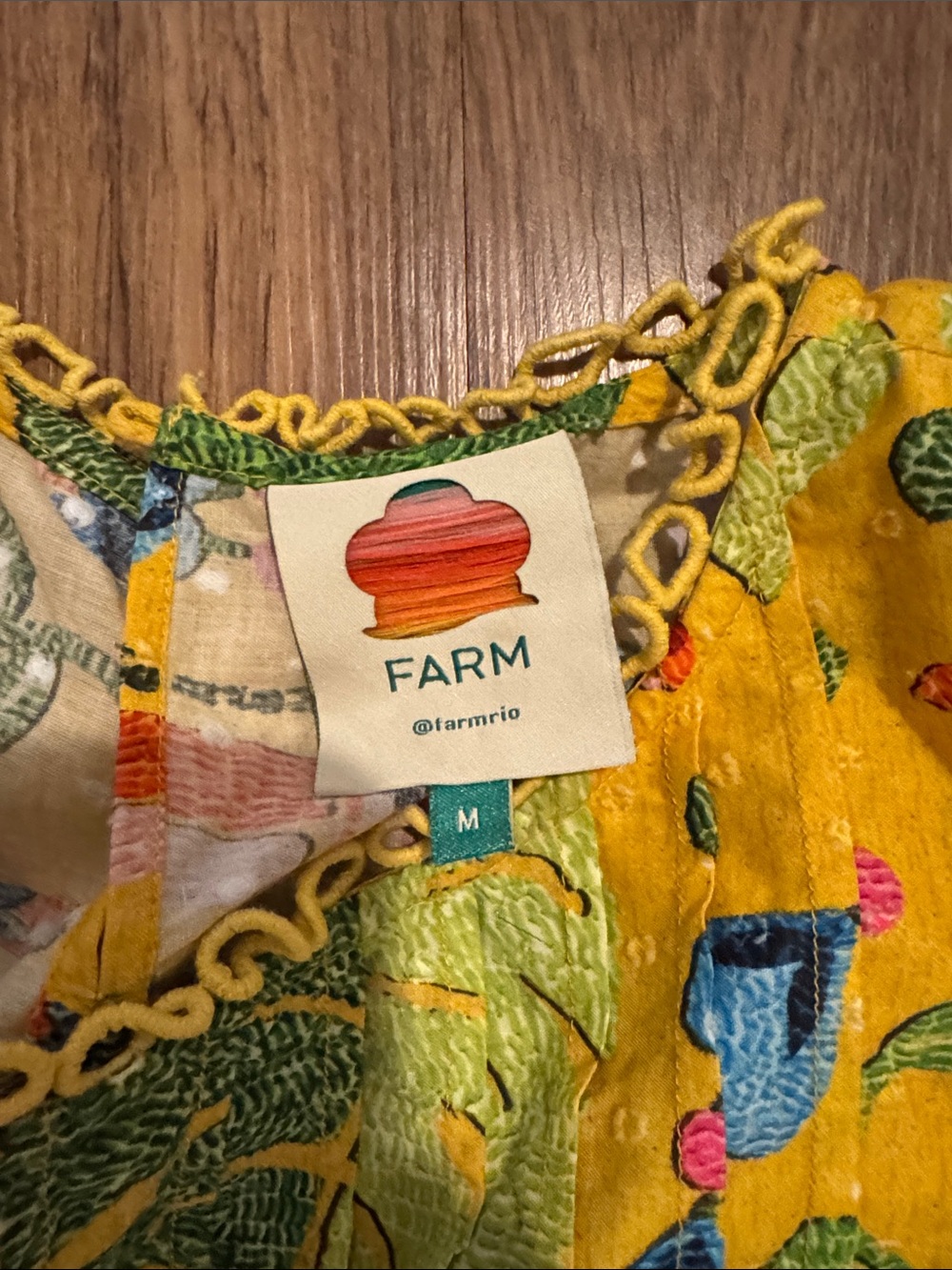 FARM Rio Yellow Floral Smocked Set with Ruffle Top - Picture 2 of 5